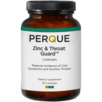 Zinc+Throat Guard Lozenges (Perque) Front