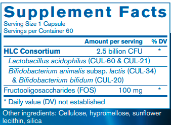 HLC Maintenance Capsules 60 Count (Pharmax) supplement facts