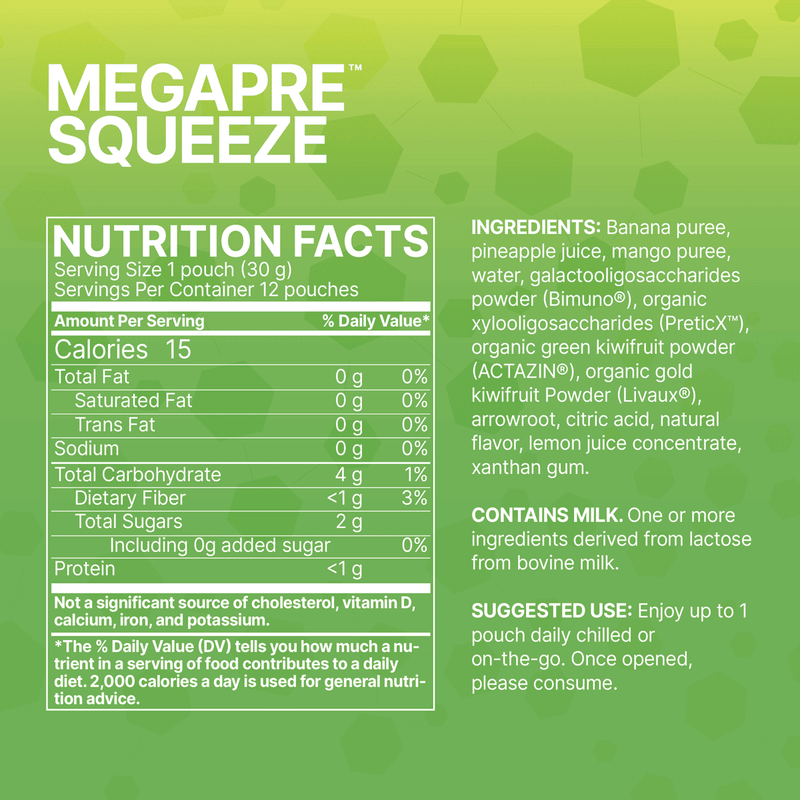 MegaPre Squeeze - Supports Keystone Gut Bacteria